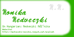 monika medveczki business card